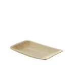 RECTANGULAR TRAY FROM PALM TREE LEAF 24,5Χ15,5 12 PCS LEONE
