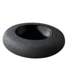 PRESENTATION PLATE DONUT VULCANIC BLACK 17 CM bystudioraw
