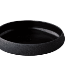 DEEP PLATE VULCANIC BLACK 24X5 CM bystudioraw