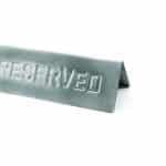 ENGRAVED RESERVE STAINLESS STEEL SIGN 15Χ5,5Χ4,2Η 3025