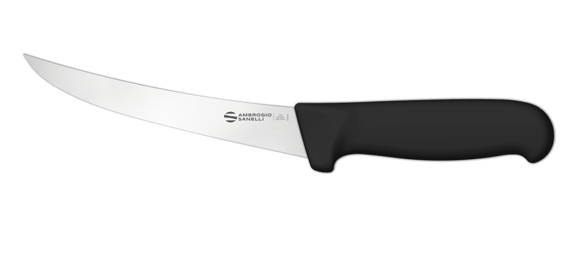 SD01015B.png SD01015B SUPRA BONING KNIFE CURVED BLADE SEMI RIGID 15CM SANELLI AMBROGIO - Image 1