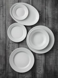 SMART PLATE DEEP WITH RIM 23CM WHITE PORCELAIN BAUSCHER GERMANY - Image 2