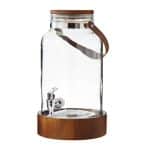 T3025 BIG JAR WITH HANDLES AND BRACKET FROM ACACIA WOOD 5,8L LEONE