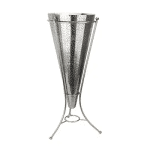 PREMIUM double wall CONE CHAMPAGNE BUCKET WITH STAND 4,5LT STAINLESS STEEL