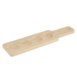 WOODEN BEER GLASS PADDLE 45X9X1CM - 4 CUPS