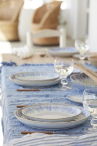 BRISA RIA BLUE SALAD PLATE 28cm STONEWARE COSTA NOVA - Image 2