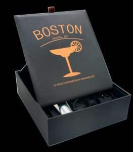 BOSTON COCKTAIL SET 10 PIECES - RECTANGULAR GIFT BOX
