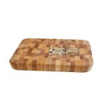 End Grain Cutting board SQUARE 32,5Χ36,5Χ4,5 CM.