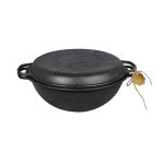 UZBEK CAULDRON Φ375mm Combo 8L & PAN LID CAST IRON