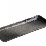 KENYA GREY RECTANGULAR PLATTER 30Χ11,8Χ2,4ΕΚ STONEWARE