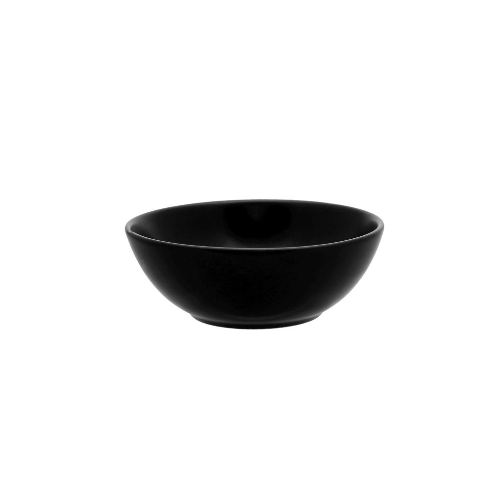 snb1004.jpg STACKABLE BLACK ROUND BOWL 14X5CM STONEWARE - Image 1