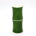 CERAMIC GREEN BAMBOO TIKI MUG 320ML