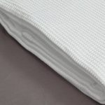 PIQUET BLANKET DOUBLE WHITE 100% COTTON 230X265cm