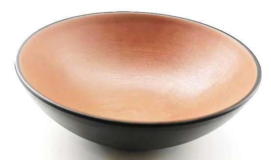 wp-header-logo-5338.png E278 BROWN BLACK ROUND MELAMINE BOWL 16X5.5cm - Image 1