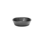 E174 FROSTED BLACK MELAMINE ROUND  BOWL /DIP 11x3.5cm