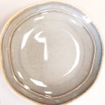 C441 GREY ROUND MELAMINE PLATE L241xW240xH48