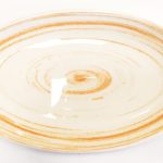 B900 MELAMINE YELLOW OVAL SHAPED PLATE L284xW170xH25