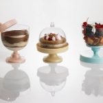 F0046 Krystal Party CAKE HOLDER SET 200ML 9,2x10,5 3PCS Finger Food Kristal Party LEONE