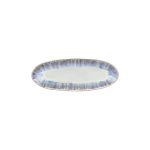 BRISA RIA BLUE OVAL DINNER PLATE/PLATTER  24.3 x 9.2 H2 cm STONEWARE COSTA NOVA