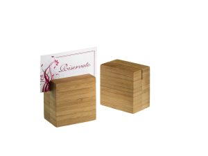 S0076 BAMBOO Number Holder 6x4x6cm 6pcs LEONE