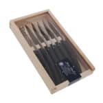Steak Knife 2.0 Acrylic Black Handle CHR Jean Dubost - Image 2