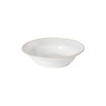 BEJA ΠΙΑΤΟ ΒΑΘΥ 21cm ΛΕΥΚΟ ΡΙΜ STONEWARE COSTA NOVA