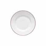 BEJA SOUP/PASTA PLATE RED RIM 21cm STONEWARE COSTA NOVA