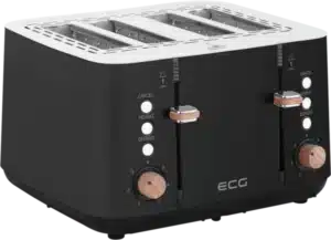 Φρυγανιέρα 4 θέσεων Ανοξείδωτη Μαύρη ST4768 ECG - Image 3