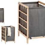 Grey wardrobe basket 39,5 x 33 x 60 cm. Arte Regal Spain