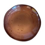 C441 BROWN ROUND MELAMINE PLATE L241xW240xH48