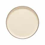 MONTEROSA CREAM COCOA ΠΙΑΤΟ ΡΗΧΟ ΣΤΡΟΓΓΥΛΟ 32εκ STONEWARE COSTA NOVA