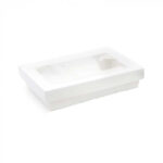 ΧΑΡΤΙΝΟ ΔΟΧΕΙΟ ΛΕΥΚΟ ORGANIC ΜΕ ΚΑΠΑΚΙ 22,50X15,50X5EK. 130CL 250τμχ COMATEC