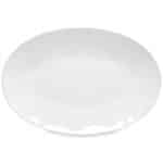 LIVIA OVAL PLATTER 44.7 x 30.6 H4.5 cm WHITE COSTA NOVA