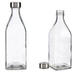 SQUARE GLASS BOTTLE WITH S/S LID 1LT 26cm VIVALTO®