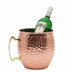 COPPER PLATED "MOSCOW MULE" BOTTLE COOLER - HAMMERED 5LT Ø20CM. S/S