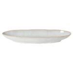 EIVISSA OVAL PLATTER 41.0 x 14.3 H4.7cm SAND BEIGE STONEWARE CASAFINA BY COSTA NOVA