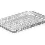 ALUMINUM GRILL TRAY SINGLE-USE  SET OF 4 PIECES KINVARA ®