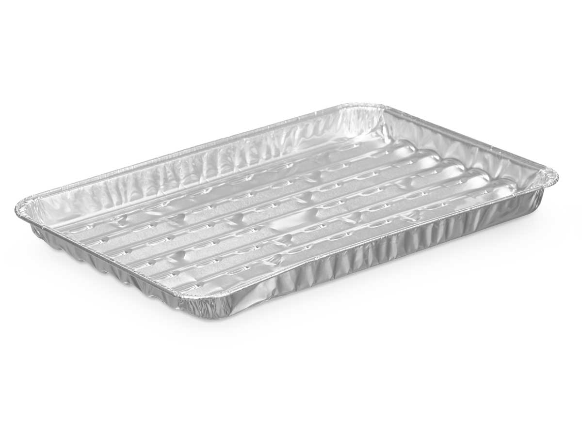 06212_1 ALUMINUM GRILL TRAY SINGLE-USE SET OF 4 PIECES KINVARA ® - Image 1