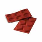 SF047 -RED SILICONFLEX NACKED ITEM NR.6 FLANMOLD ø 80 H 18 MM Terracotta Silikomart Italy