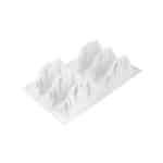 TRE CIME 120 - SILICONE MOULD 120X45 H 65 MM WhiteSilikomart Italy - Image 3