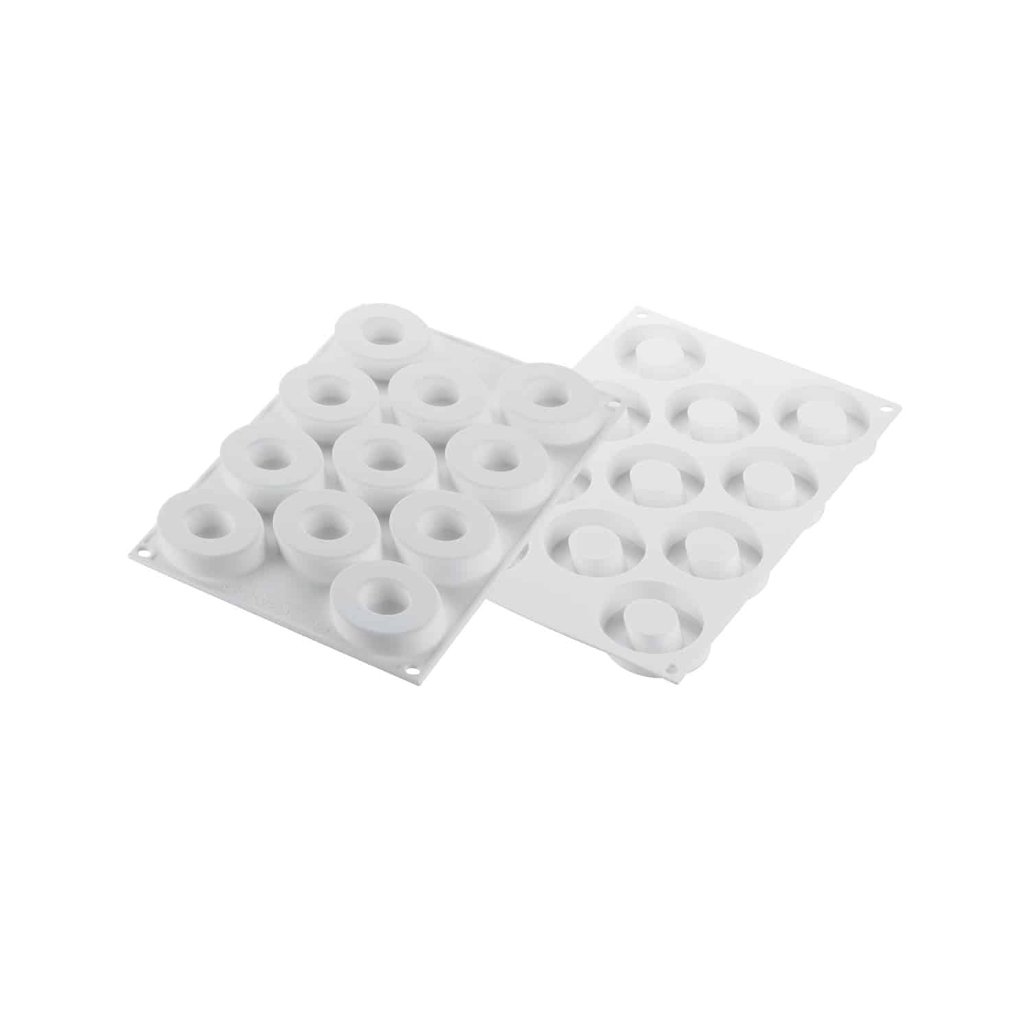 36.323.87.0065_KIT_LOOP_32_EXTRA KIT LOOP 32 - SET 2 ΦΟΡΜΑ ΣΙΛΙΚΟΝΗΣ 11ΘΕΣΕΩΝ RING Ø 60/31 H 13 MM + CUTTER White Silikomart Italy - Image 1