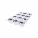 SECRET40 - ΦΟΡΜΑ ΣΙΛΙΚΟΝΗΣ 12ΘΕΣΕΩΝ 40ΜL Ø45 H36MM White Silikomart Italy