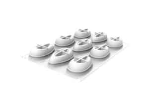 JUDI 40 - SILICONE MOULD N.9 75X40 H 25 MM White Silikomart Italy - Image 2