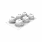 SYRIO 120 - SILICONE MOULD N.6 ø68 H 58 MM White Silikomart Italy - Image 2