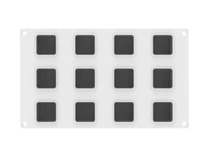 CUBO 3D 85 - SILICONE MOULD N.12 45X45 H 45 MM White Silikomart Italy - Image 3