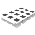 CUBO 3D 85 - ΦΟΡΜΑ ΣΙΛΙΚΟΝΗΣ ΚΥΒΟΣ 12ΘΕΣΕΩΝ 45X45 H45MM White Silikomart Italy
