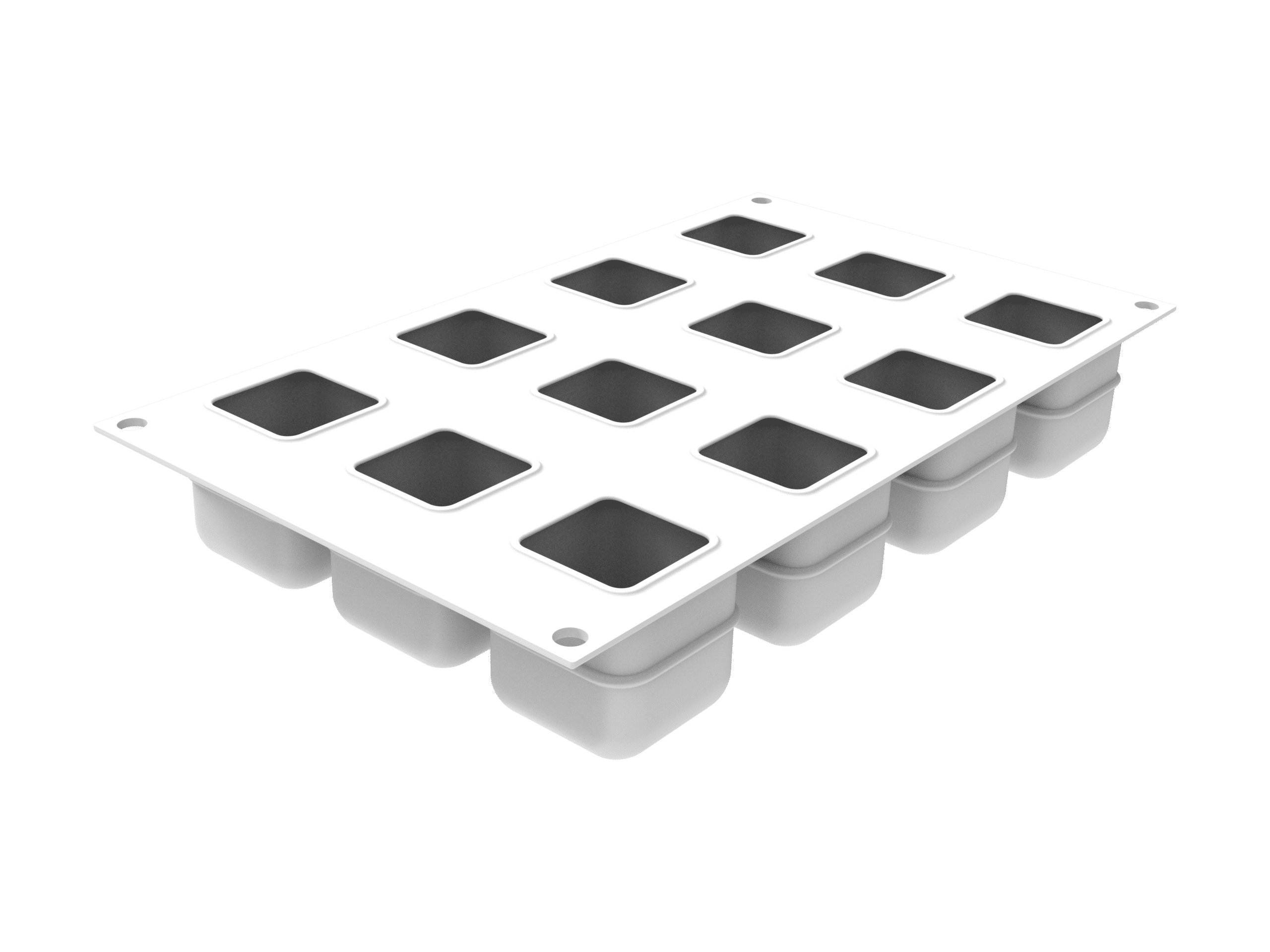 36.412.87.0065_CUBO_85_NUDO CUBO 3D 85 - SILICONE MOULD N.12 45X45 H 45 MM White Silikomart Italy - Image 1