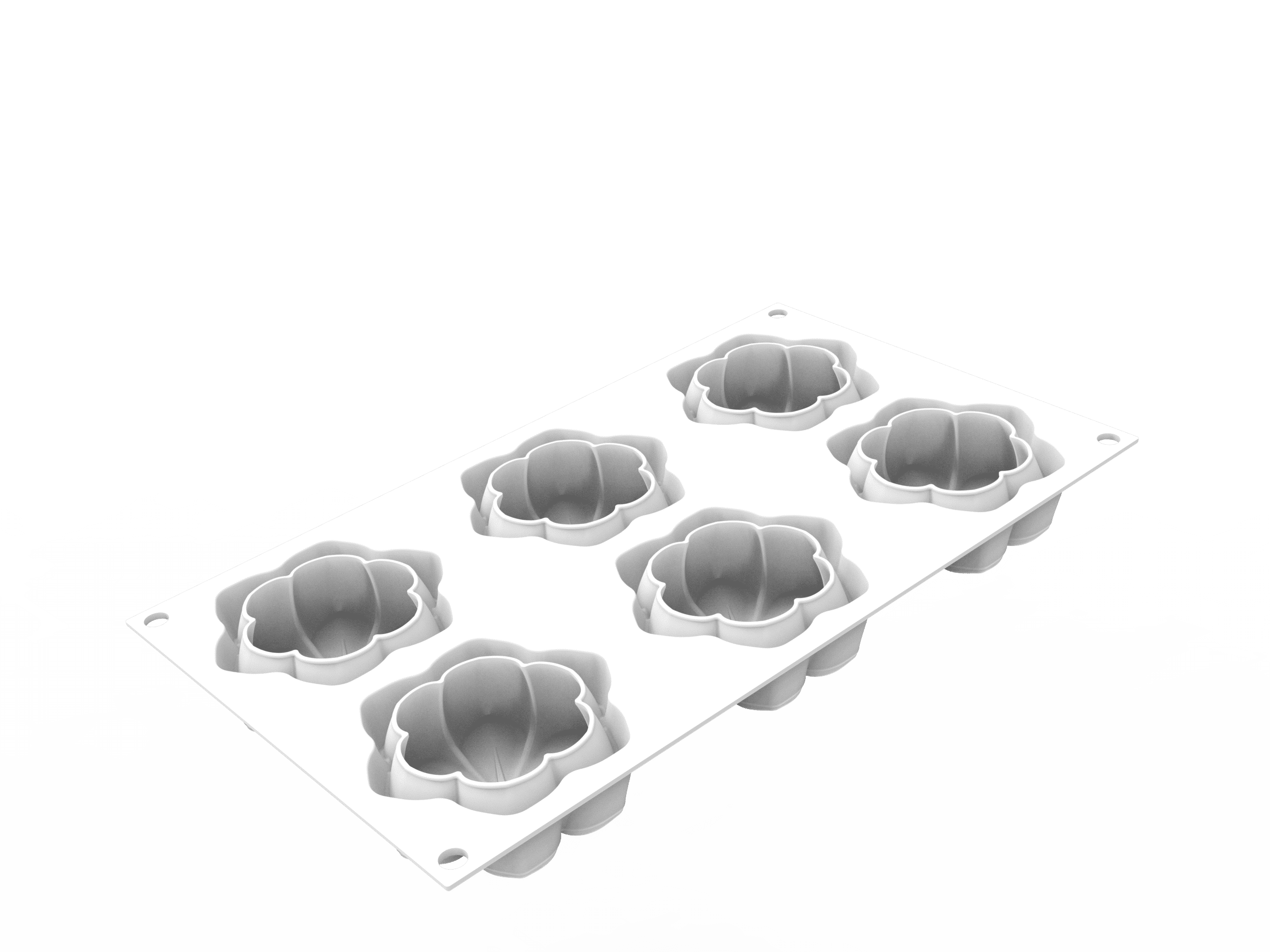 36.416.87.0065_HANA_87_NUDO HANA 87 - SILICONE MOULD N.6 ø72 H 30 MM White Silikomart Italy - Image 1