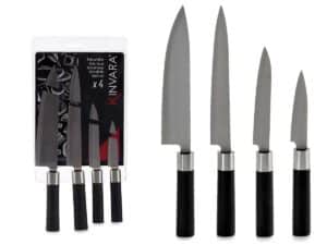 JAPANESE STYLE STAINLESS STEEL KNIVES SET 4PCS KINVARA ® - Image 2