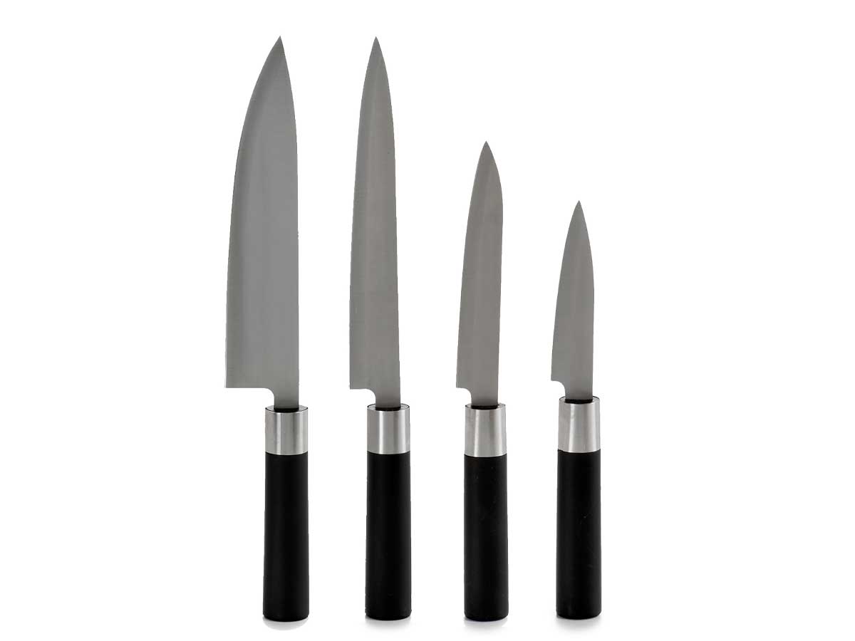50678_1 JAPANESE STYLE STAINLESS STEEL KNIVES SET 4PCS KINVARA ® - Image 1